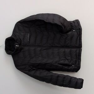 Eddie Bauer black down filled puffer jacket Medium